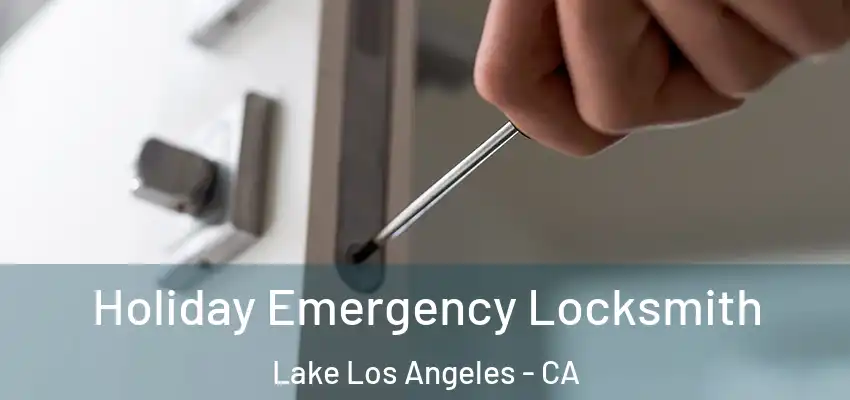 Holiday Emergency Locksmith Lake Los Angeles - CA